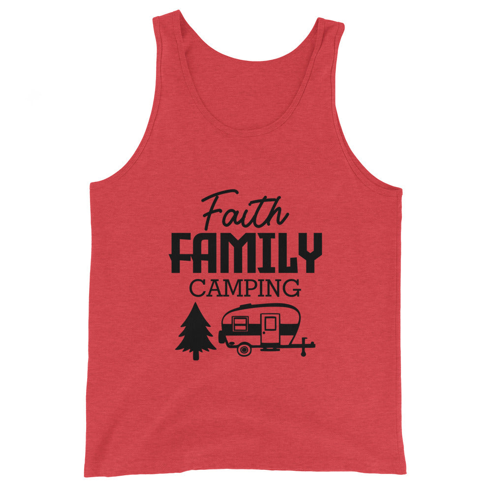 Family Camping- Unisex Tank Top