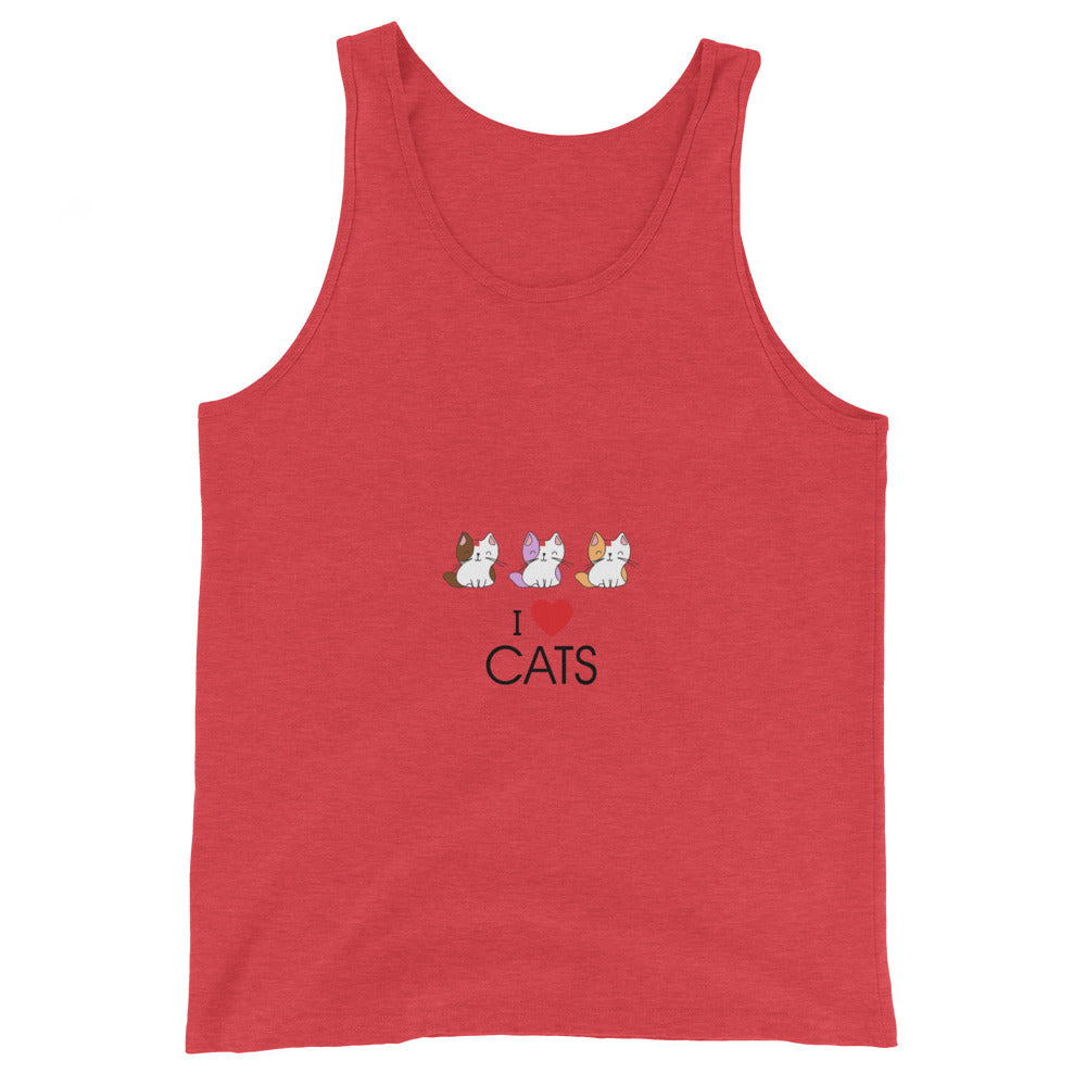 I LOVE CATS- Unisex Tank Top