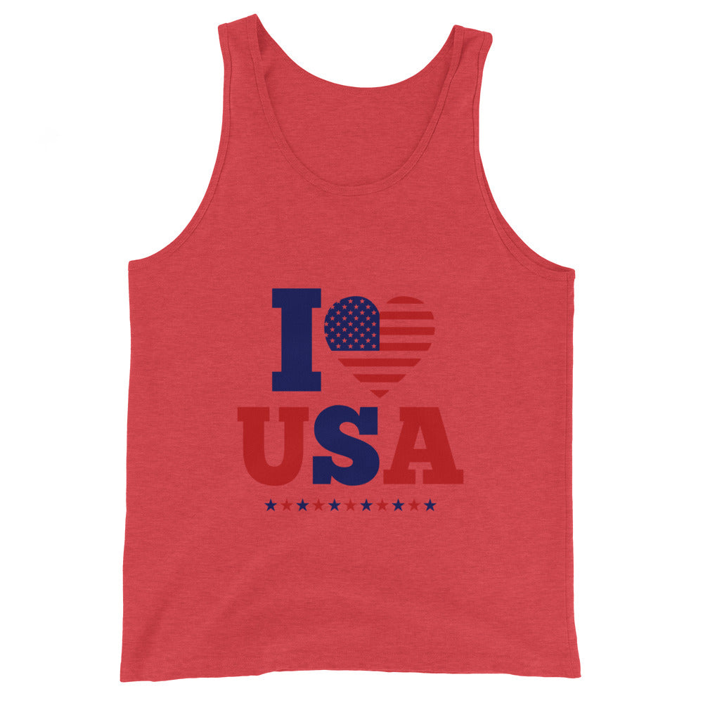 I LOVE USA - Unisex Tank Top