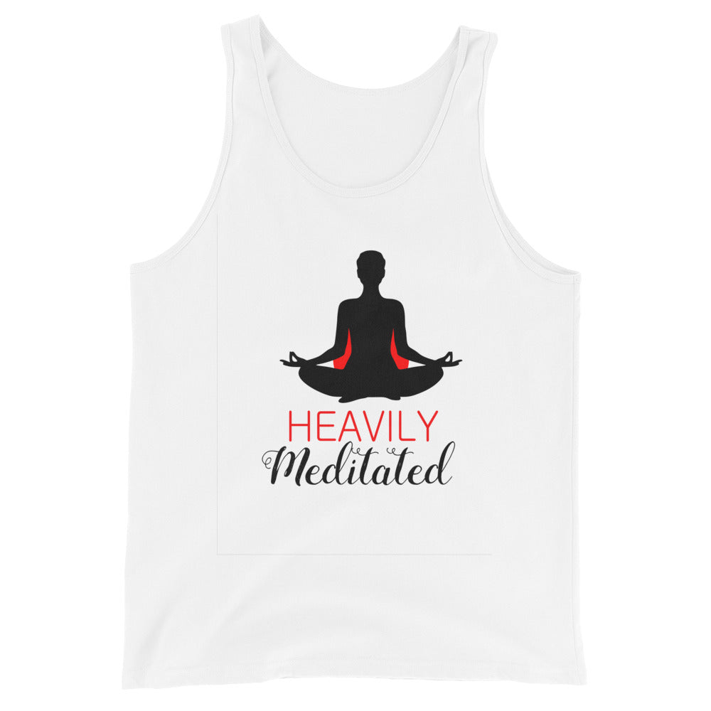 HEAVILY MEDITATED - Unisex Tank Top