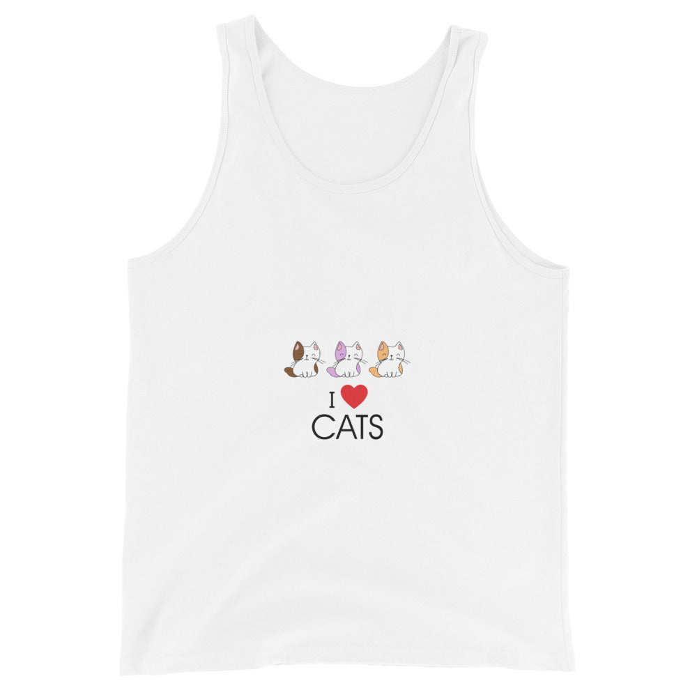 I LOVE CATS- Unisex Tank Top