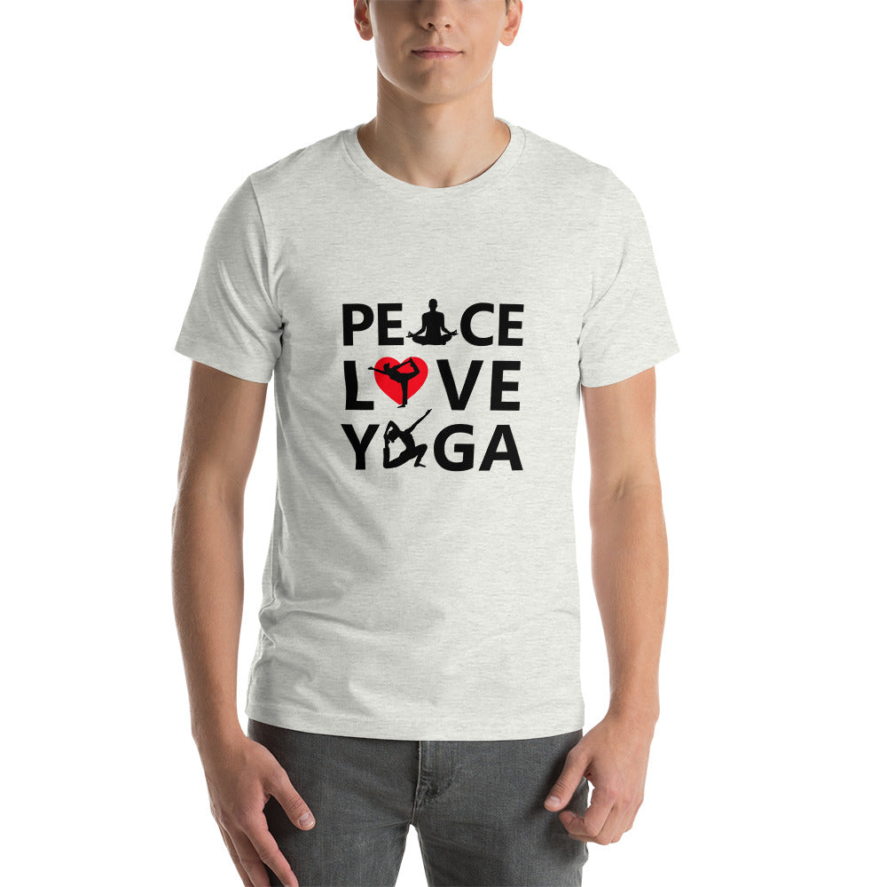PEACE LOVE YOGA - Unisex t-shirt