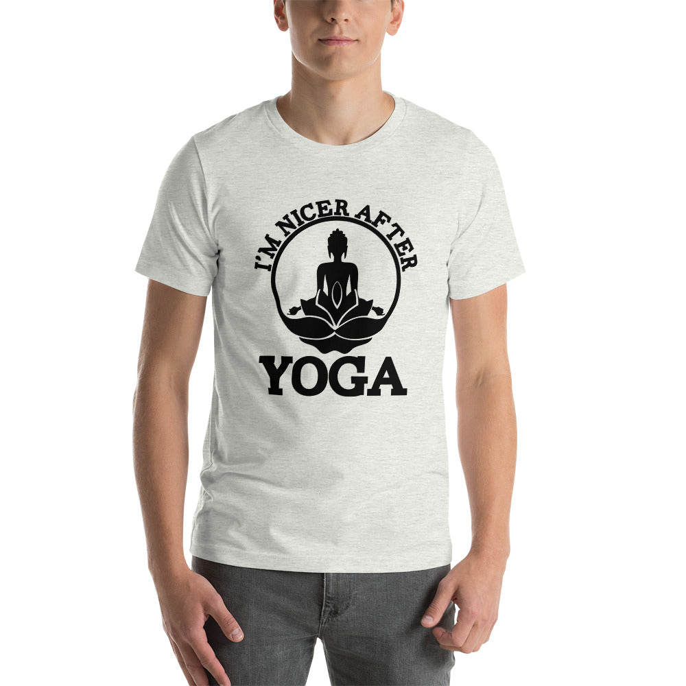 I'M NICER AFTER YOGA - Unisex t-shirt
