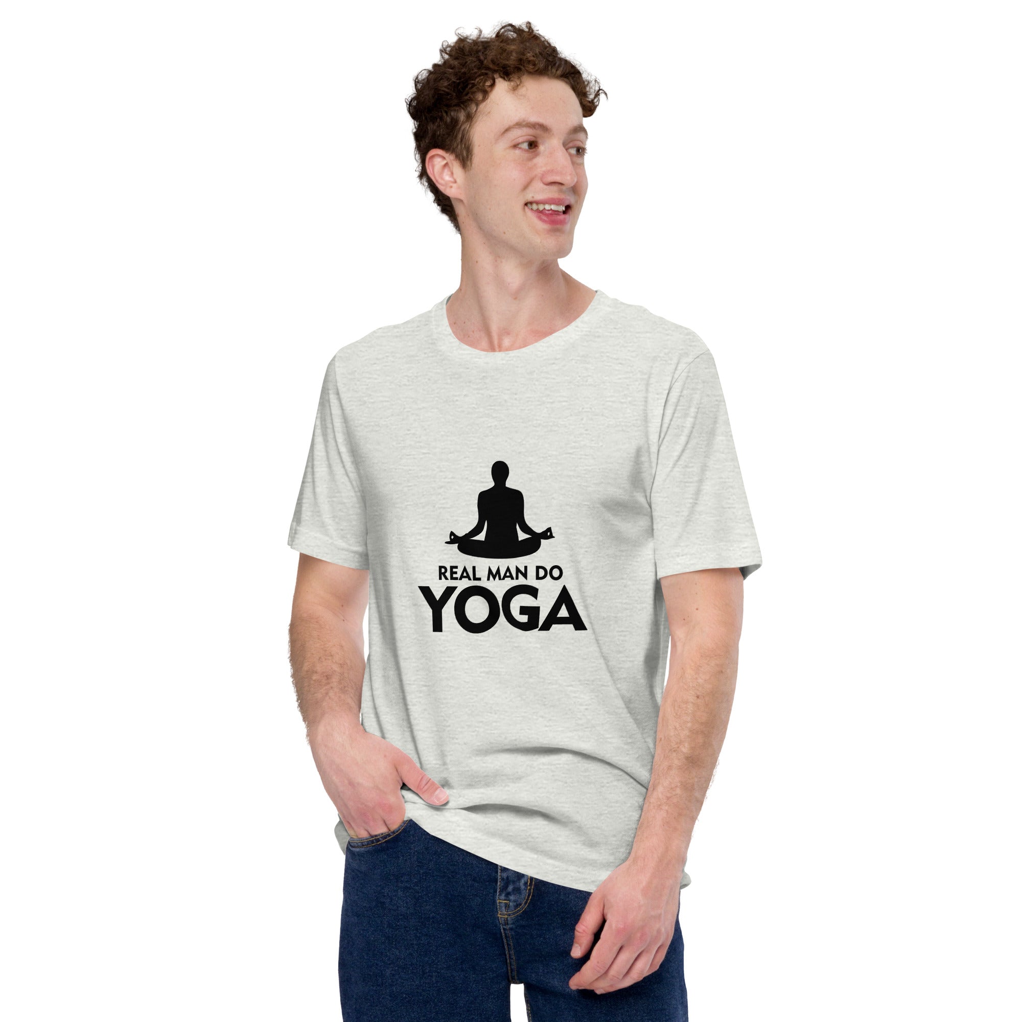 REAL MAN DO YOGA - Unisex t-shirt