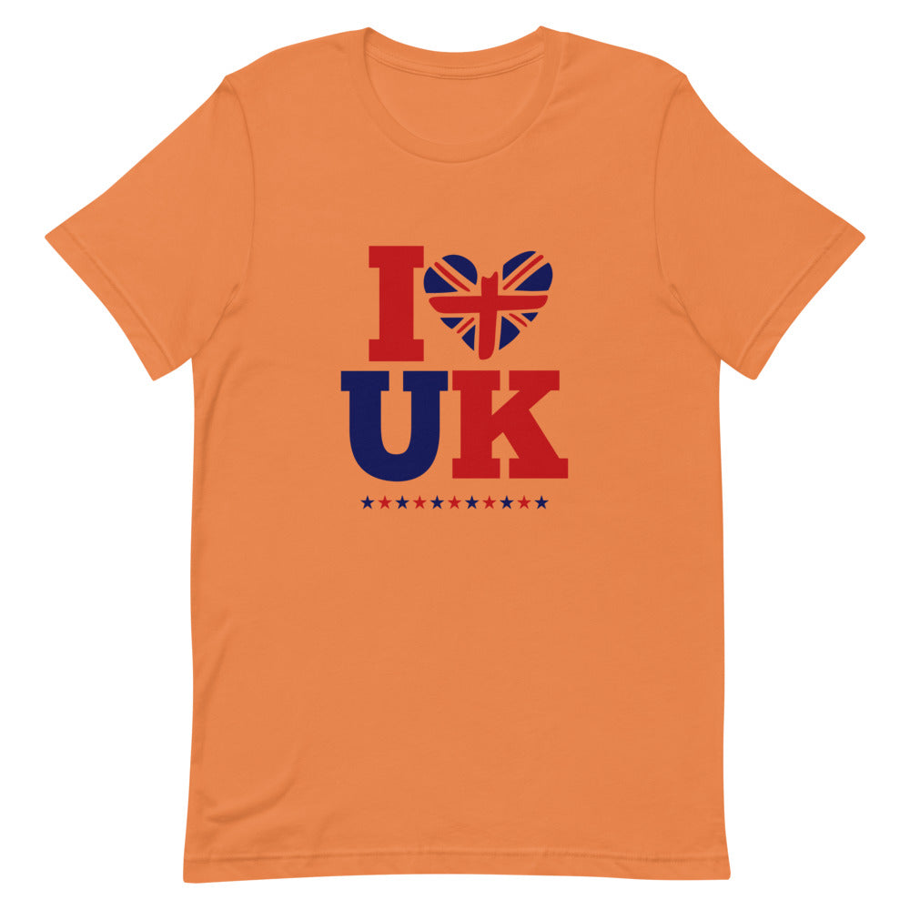 I LOVE UK - Unisex Short-Sleeve T-Shirt
