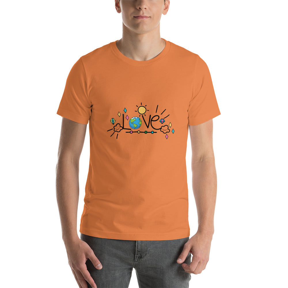 LOVE EARTH - Short-Sleeve Unisex T-Shirt