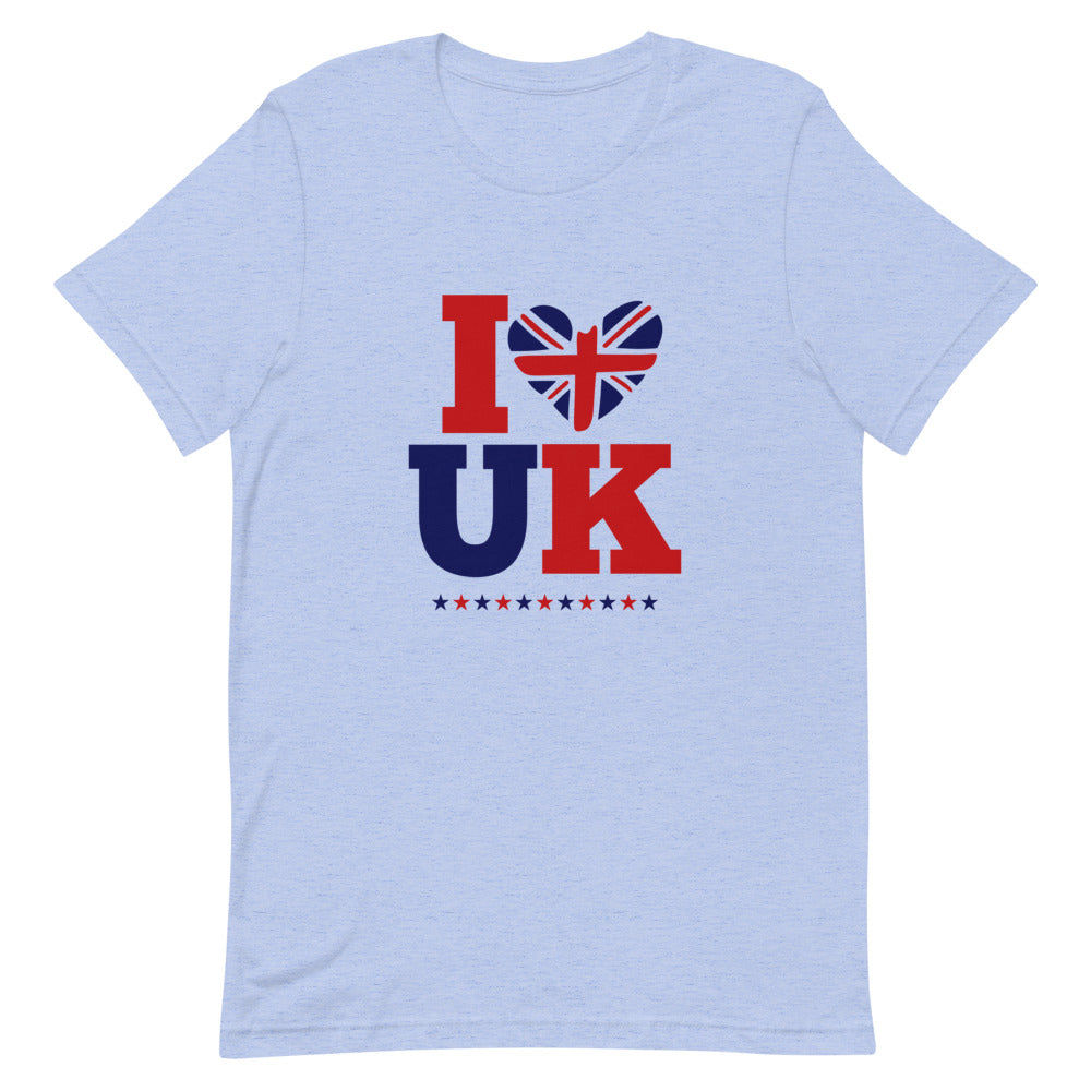 I LOVE UK - Unisex Short-Sleeve T-Shirt