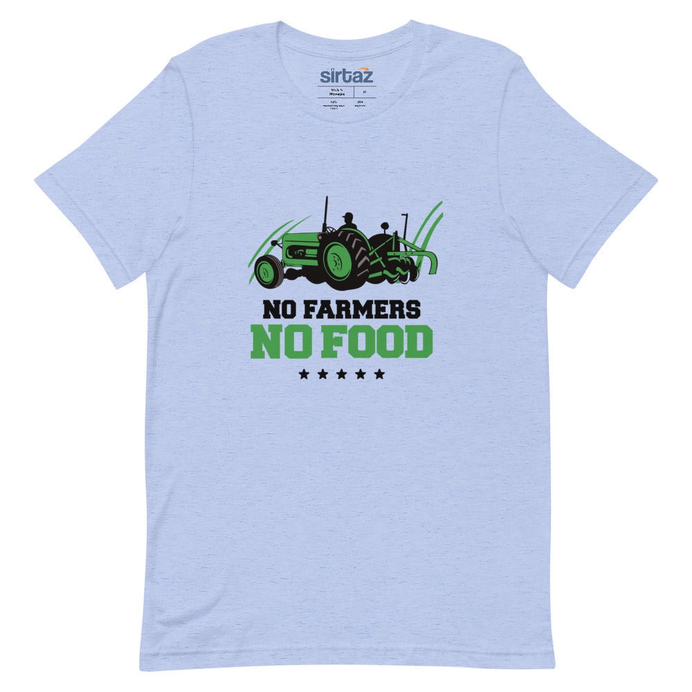 NO FARMERS NO FOOD - Unisex Short-Sleeve T-Shirt