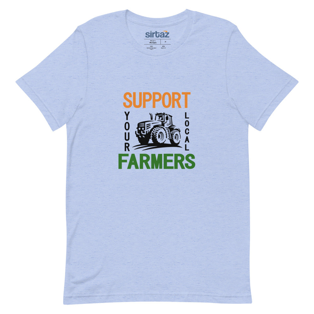 SUPPORT YOUR LOCAL FARMERS - Unisex Short-Sleeve T-Shirt