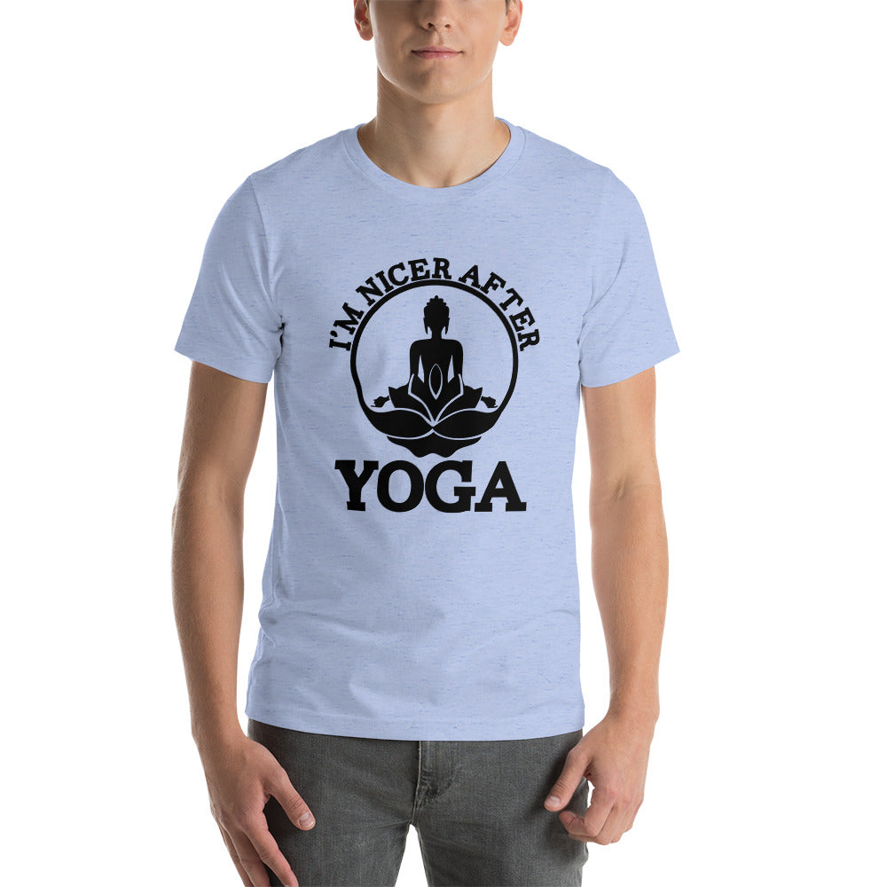 I'M NICER AFTER YOGA - Unisex t-shirt
