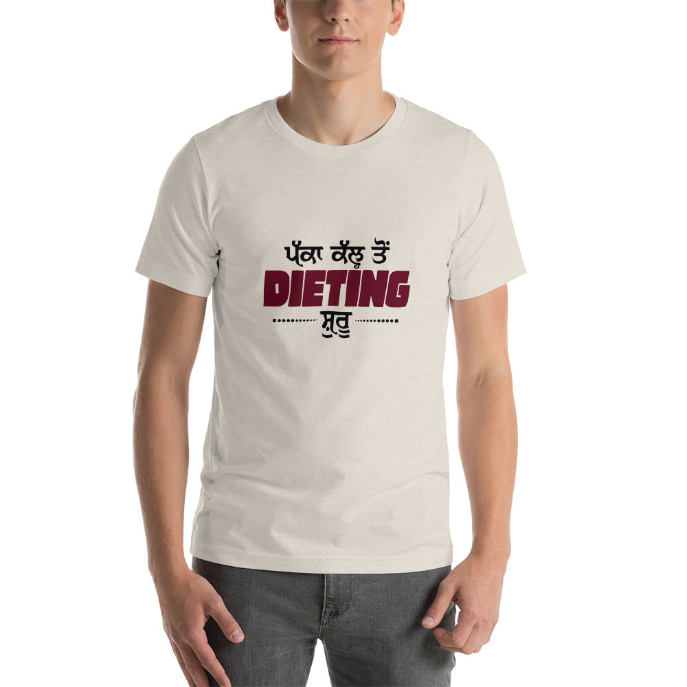 PAKKA KAL TO DIETING SHURU - Short-Sleeve Unisex T-Shirt