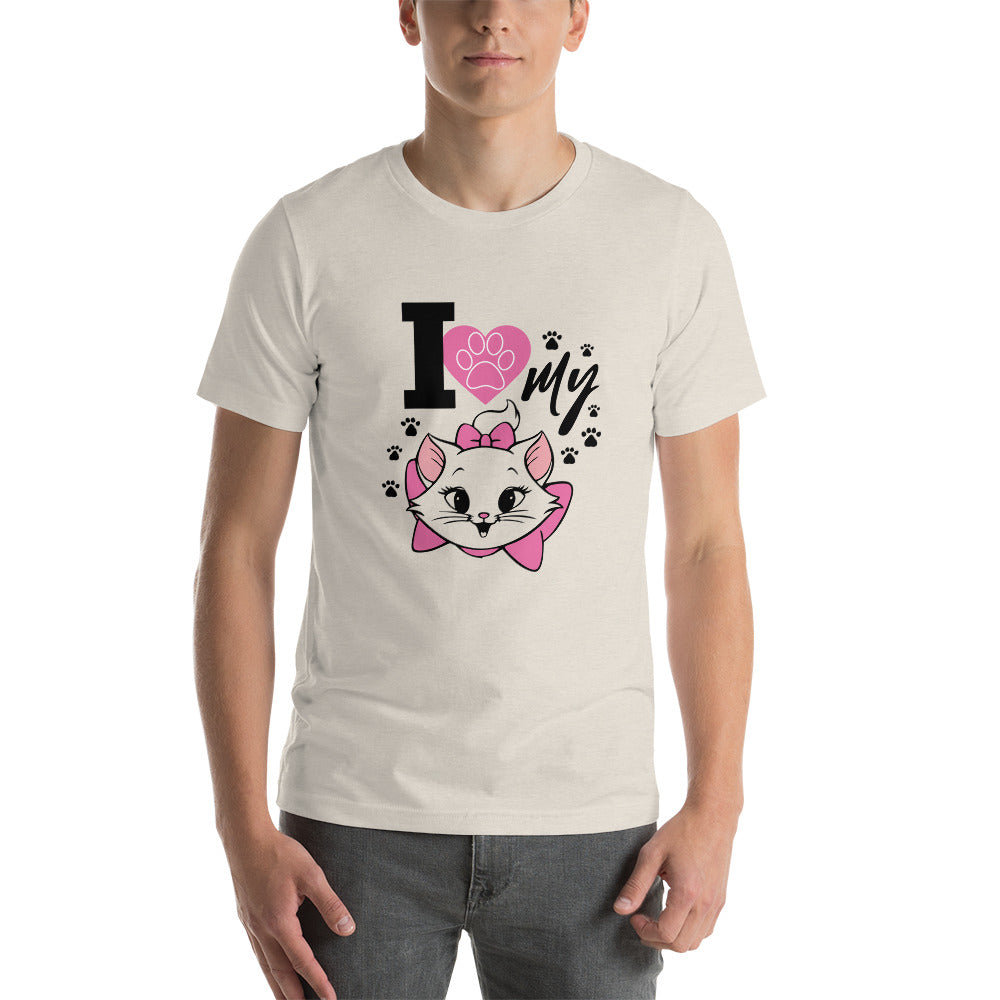 I LOVE MY CAT - Unisex t-shirt