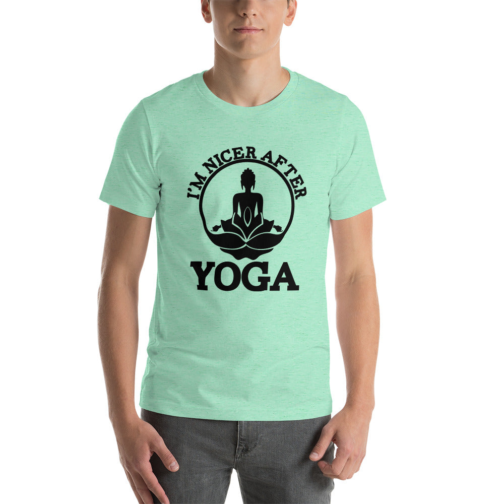 I'M NICER AFTER YOGA - Unisex t-shirt