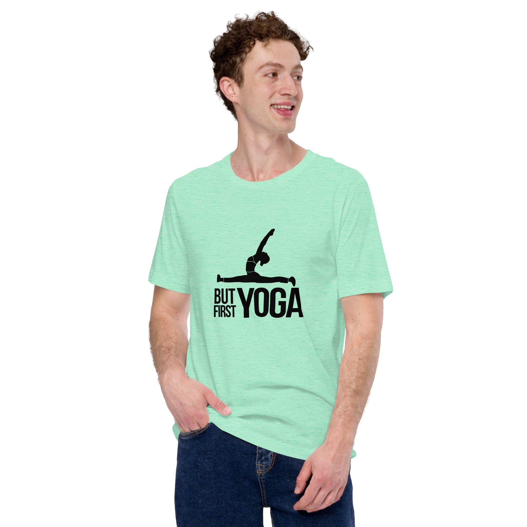 BUT FIRST YOGA - Unisex t-shirt