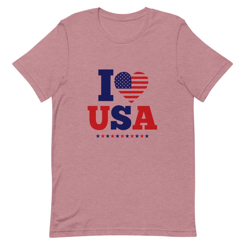 I LOVE USA - Unisex Short-Sleeve T-Shirt