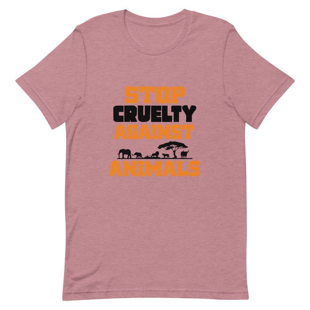 STOP CRUELTY AGAINST ANIMALS - Unisex Short-Sleeve T-Shirt