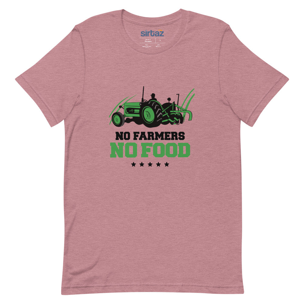 NO FARMERS NO FOOD - Unisex Short-Sleeve T-Shirt