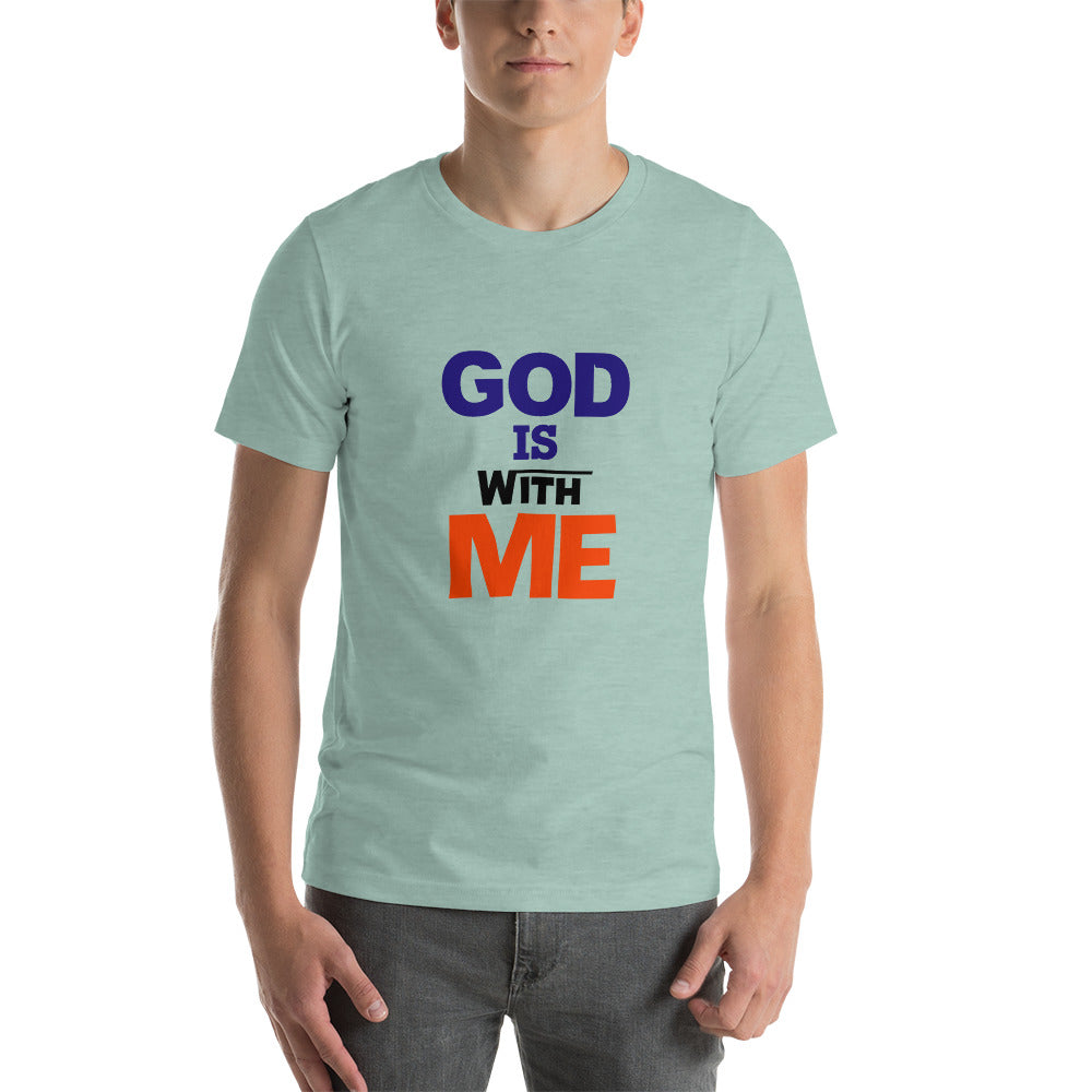 GOD IS WITH ME - Short-sleeve unisex t-shirt