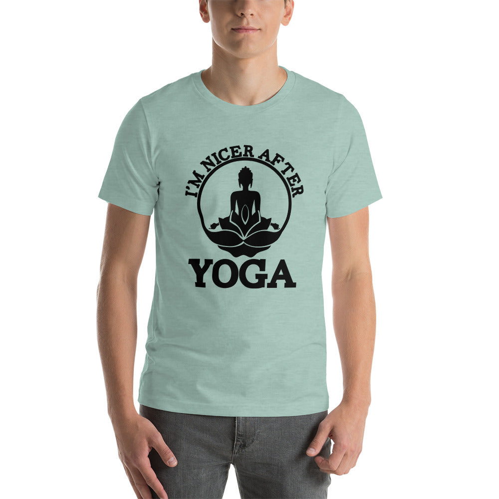 I'M NICER AFTER YOGA - Unisex t-shirt