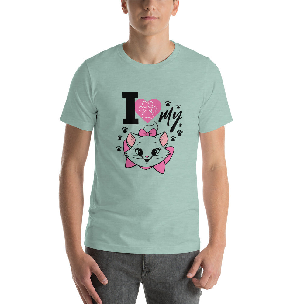 I LOVE MY CAT - Unisex t-shirt