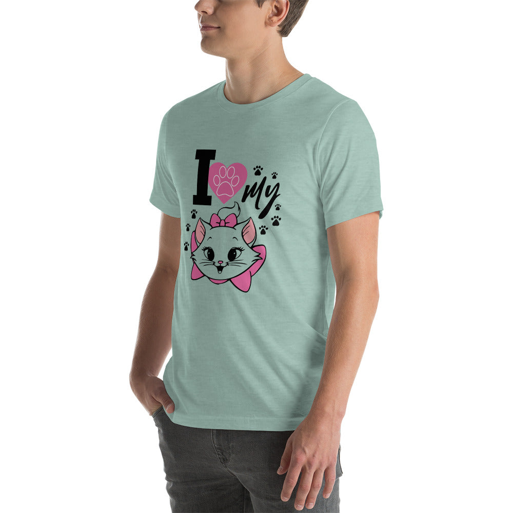 I LOVE MY CAT - Unisex t-shirt