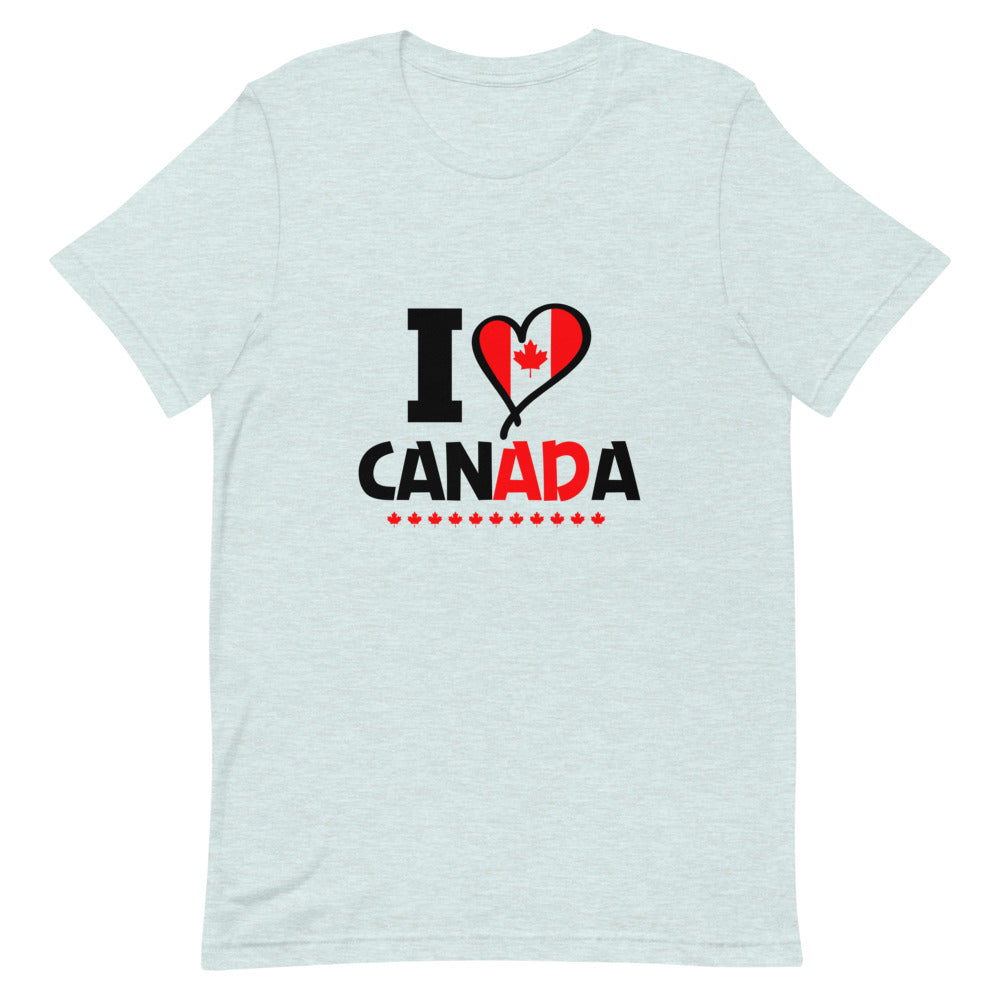 I LOVE CANADA - Unisex Short-Sleeve T-Shirt