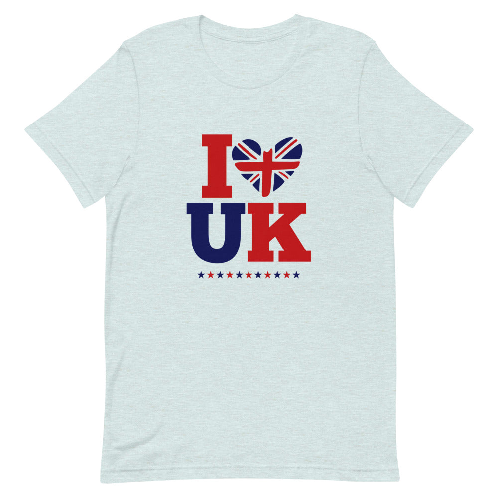 I LOVE UK - Unisex Short-Sleeve T-Shirt