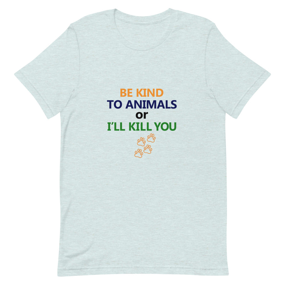 BE KIND TO ANIMALS - Unisex Short-Sleeve T-Shirt