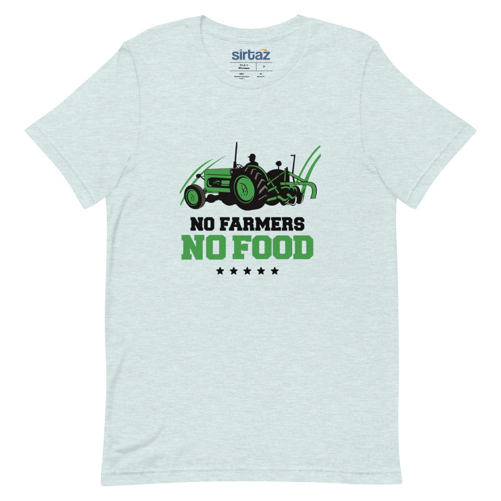 NO FARMERS NO FOOD - Unisex Short-Sleeve T-Shirt