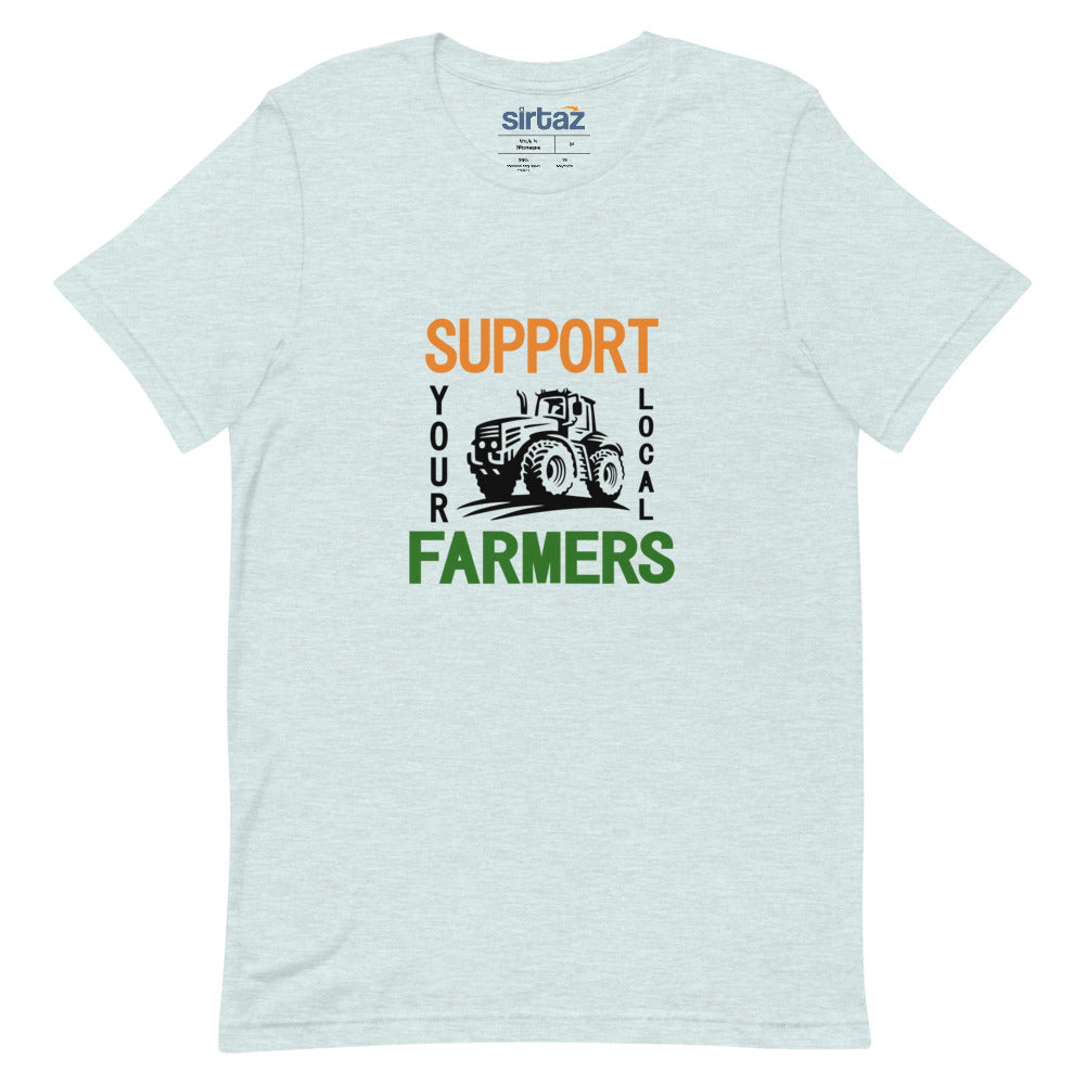 SUPPORT YOUR LOCAL FARMERS - Unisex Short-Sleeve T-Shirt