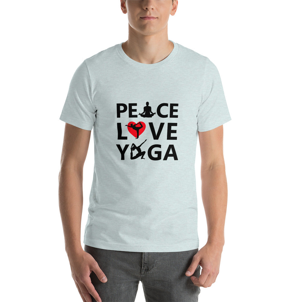 PEACE LOVE YOGA - Unisex t-shirt