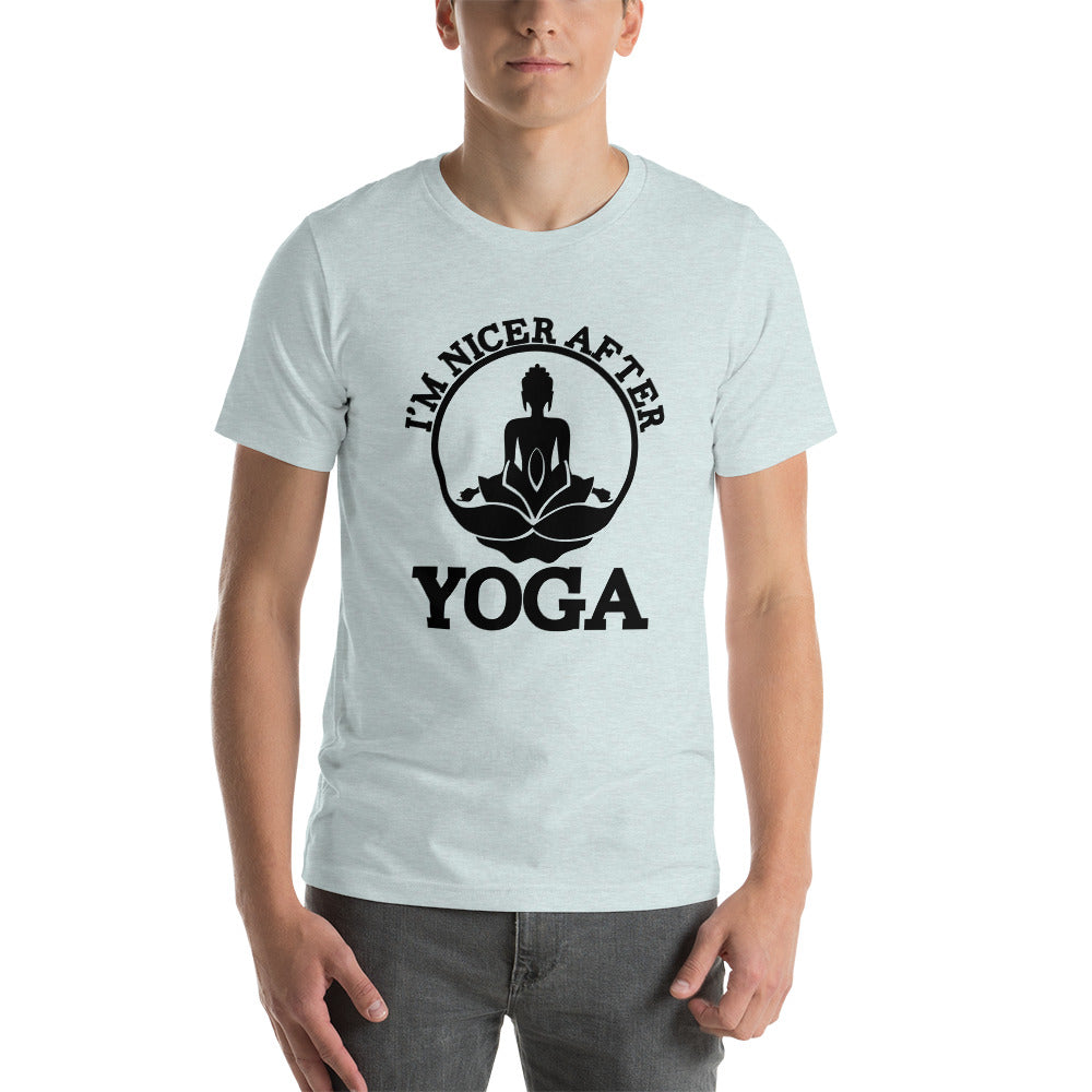 I'M NICER AFTER YOGA - Unisex t-shirt