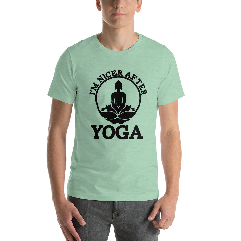 I'M NICER AFTER YOGA - Unisex t-shirt
