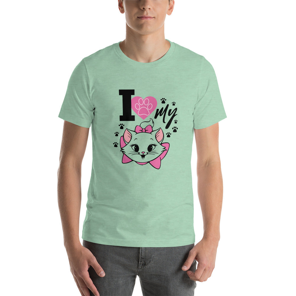 I LOVE MY CAT - Unisex t-shirt