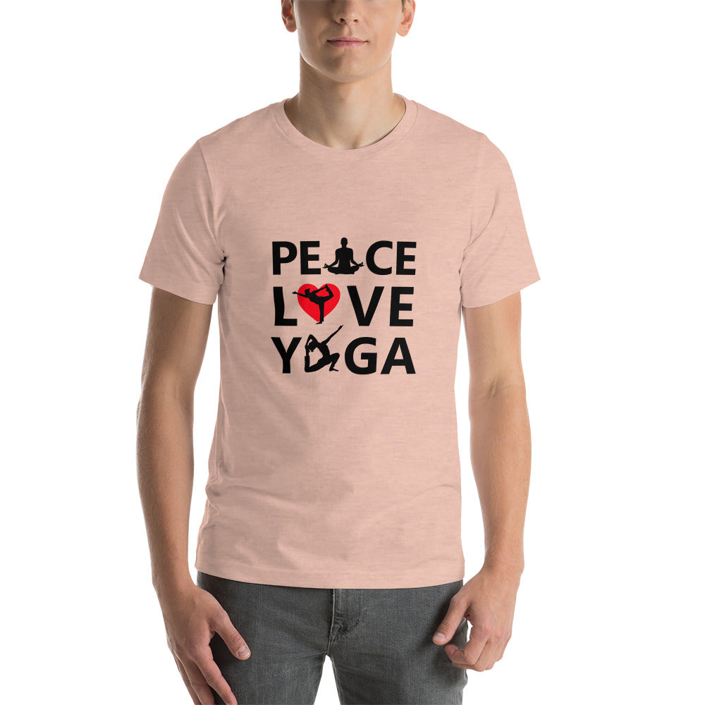 PEACE LOVE YOGA - Unisex t-shirt