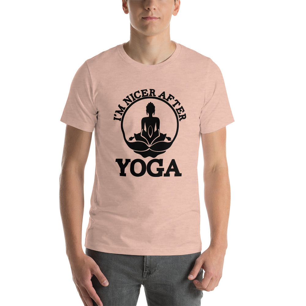 I'M NICER AFTER YOGA - Unisex t-shirt