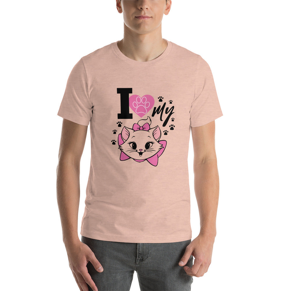 I LOVE MY CAT - Unisex t-shirt