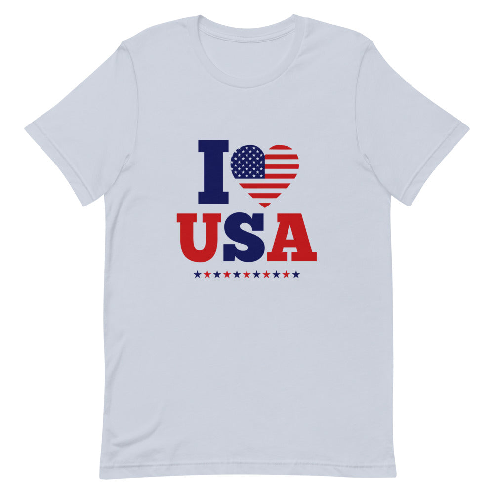 I LOVE USA - Unisex Short-Sleeve T-Shirt