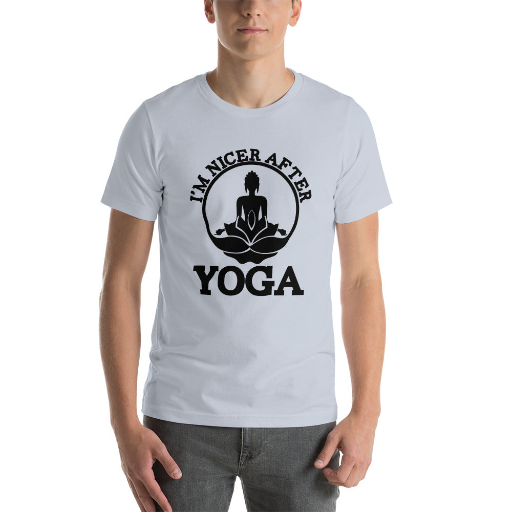 I'M NICER AFTER YOGA - Unisex t-shirt