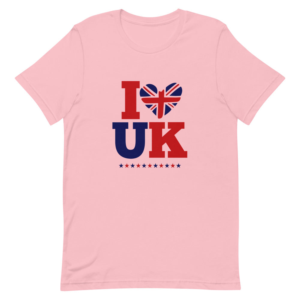 I LOVE UK - Unisex Short-Sleeve T-Shirt