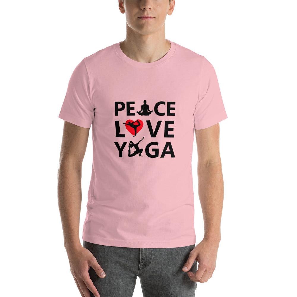 PEACE LOVE YOGA - Unisex t-shirt