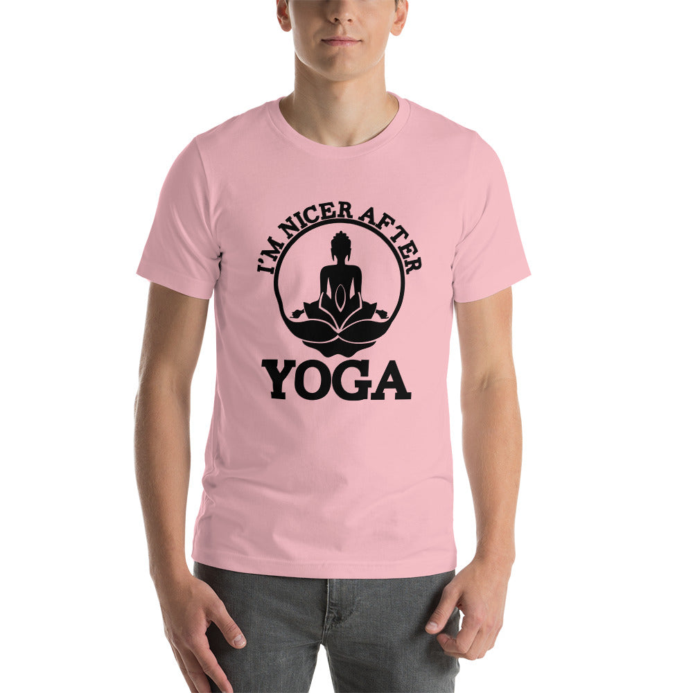 I'M NICER AFTER YOGA - Unisex t-shirt