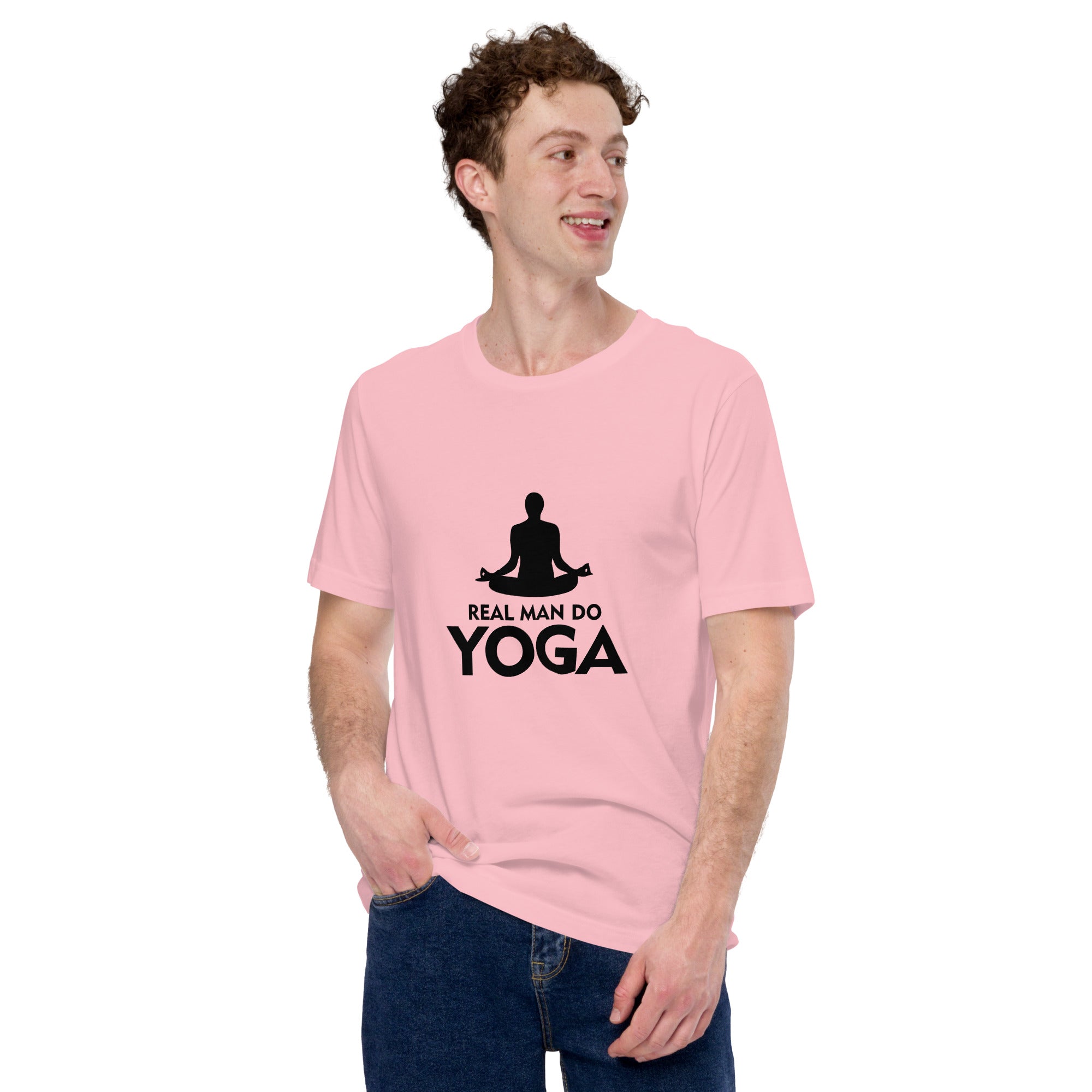 REAL MAN DO YOGA - Unisex t-shirt