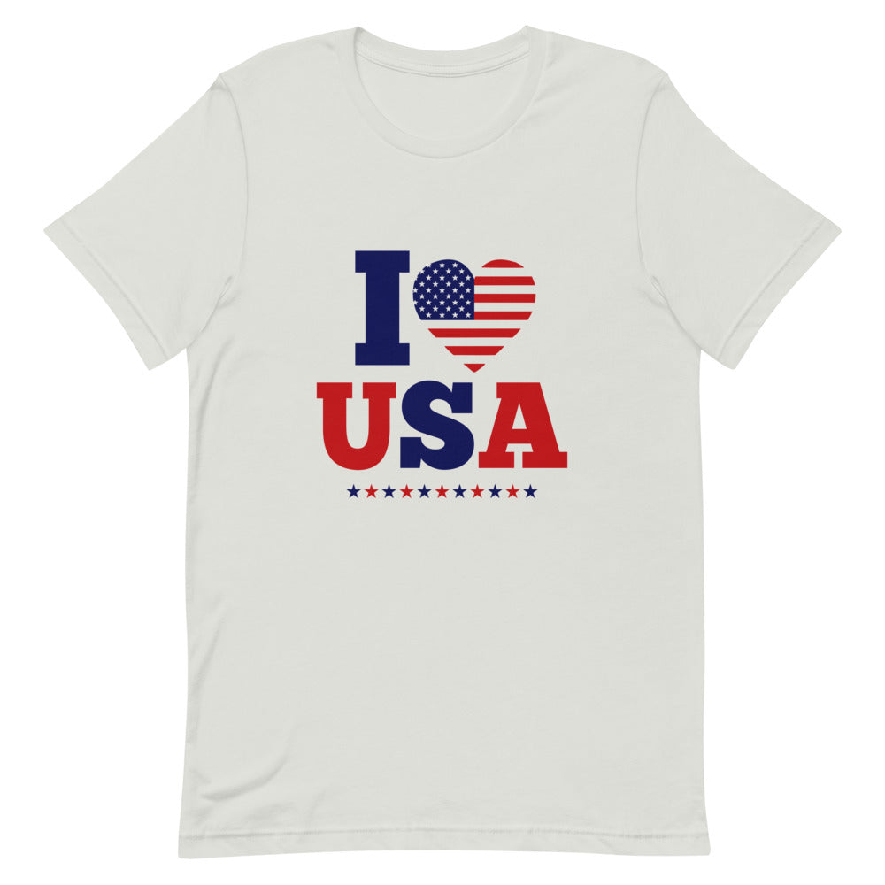 I LOVE USA - Unisex Short-Sleeve T-Shirt