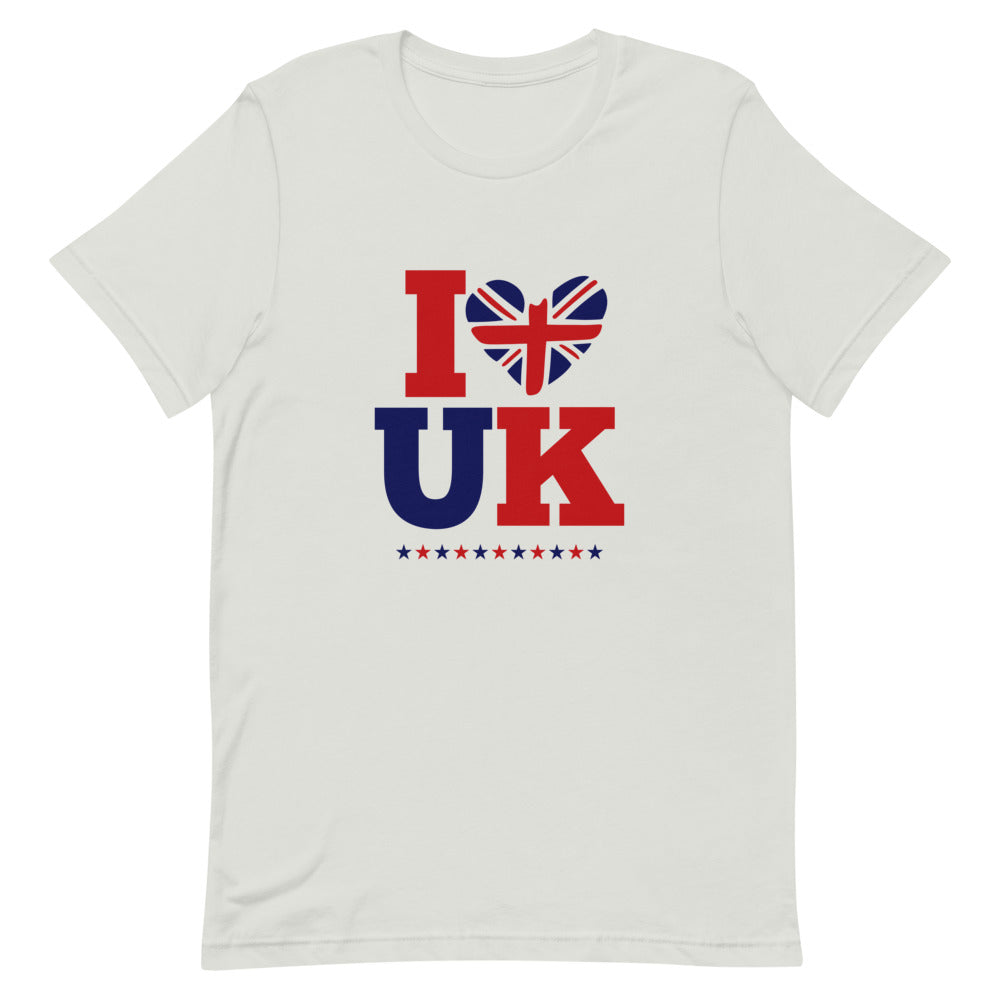 I LOVE UK - Unisex Short-Sleeve T-Shirt