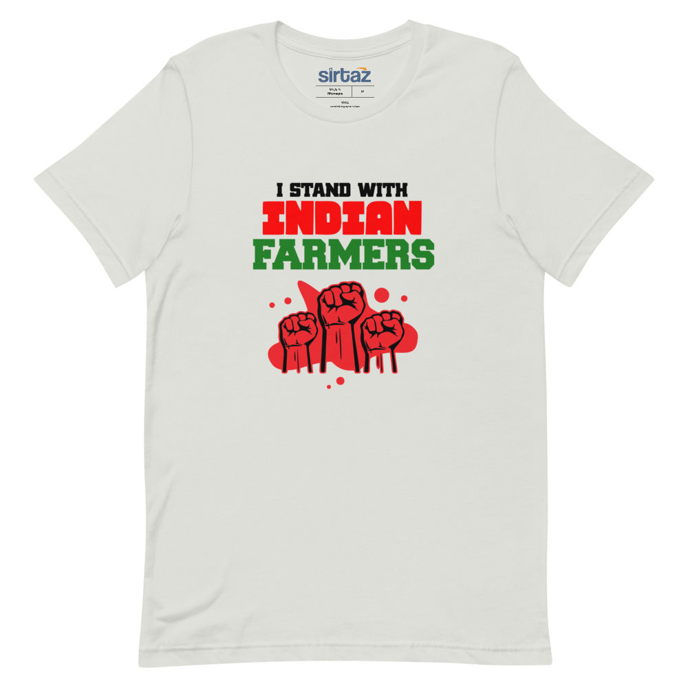 I STAND WITH INDIAN FARMERS - Unisex Short-Sleeve T-Shirt