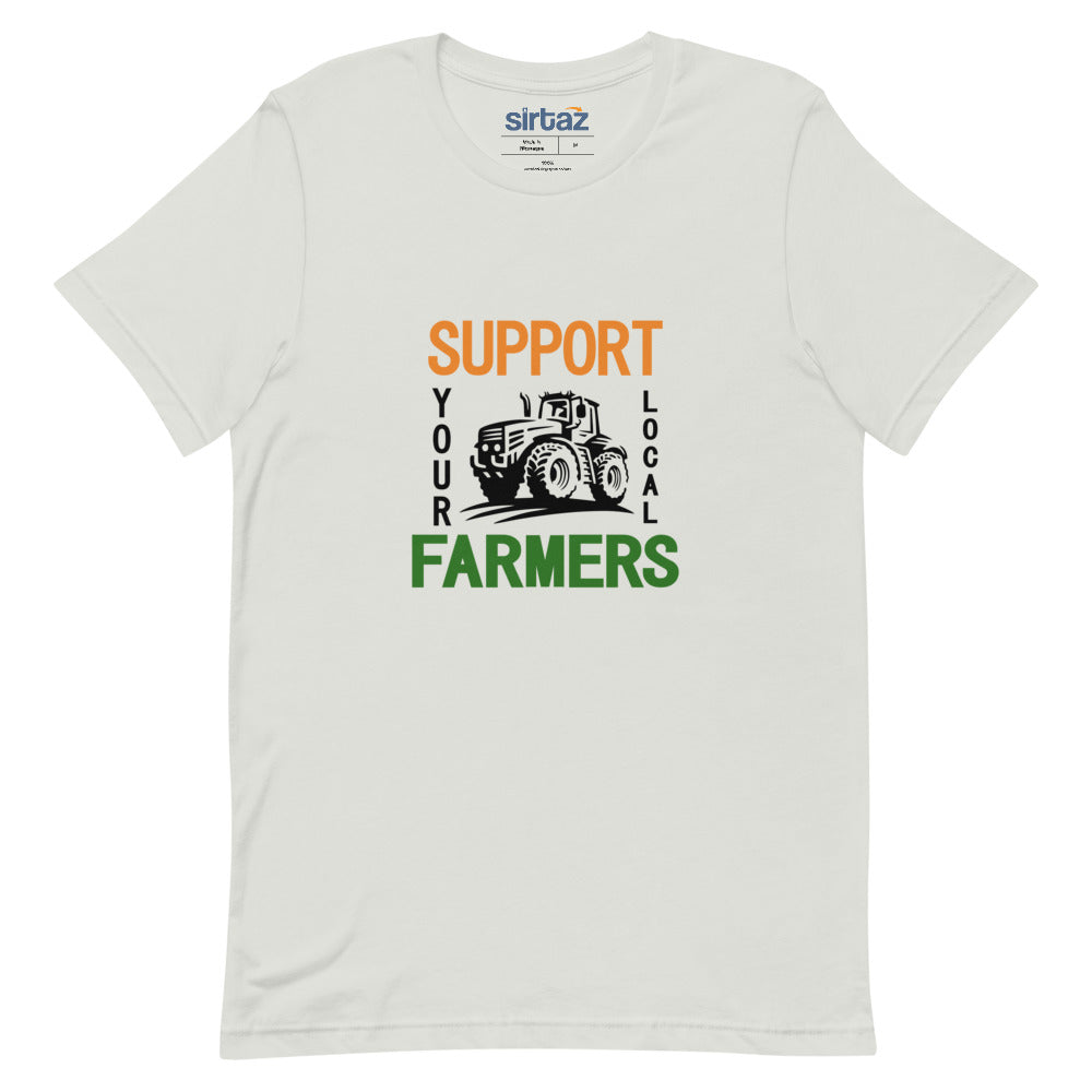 SUPPORT YOUR LOCAL FARMERS - Unisex Short-Sleeve T-Shirt