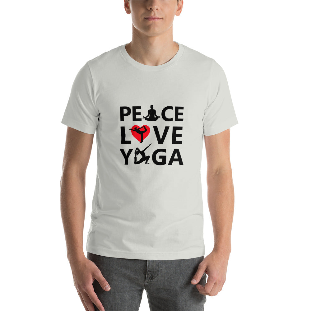 PEACE LOVE YOGA - Unisex t-shirt