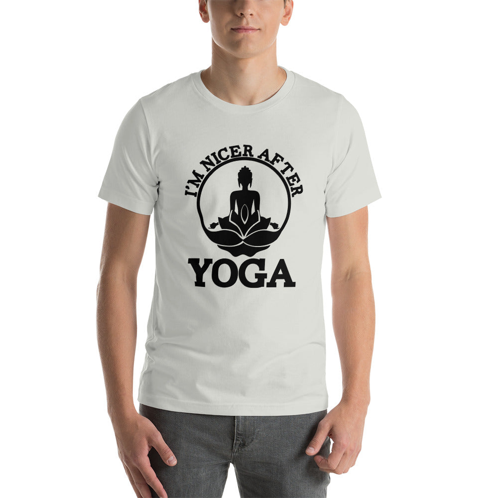I'M NICER AFTER YOGA - Unisex t-shirt