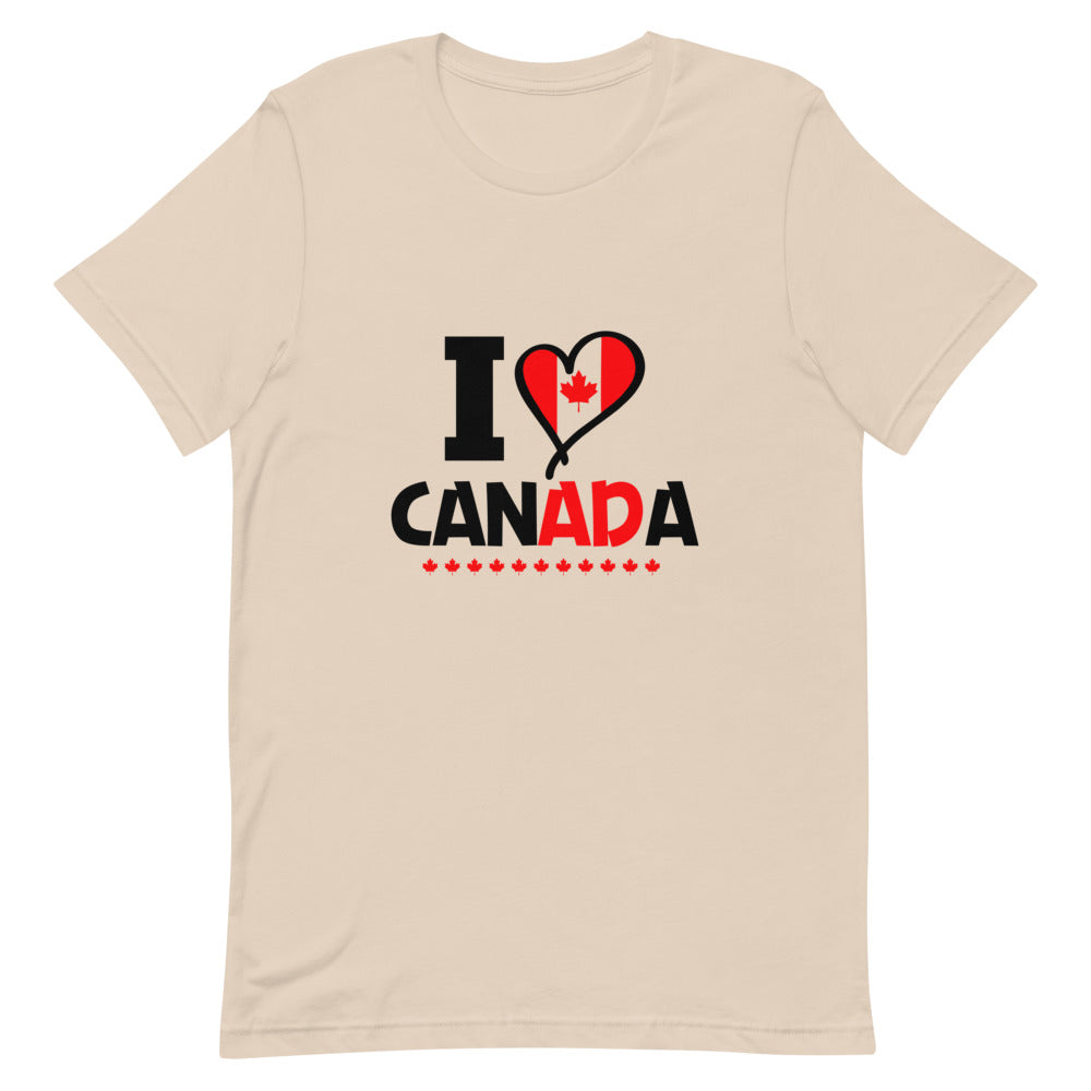 I LOVE CANADA - Unisex Short-Sleeve T-Shirt